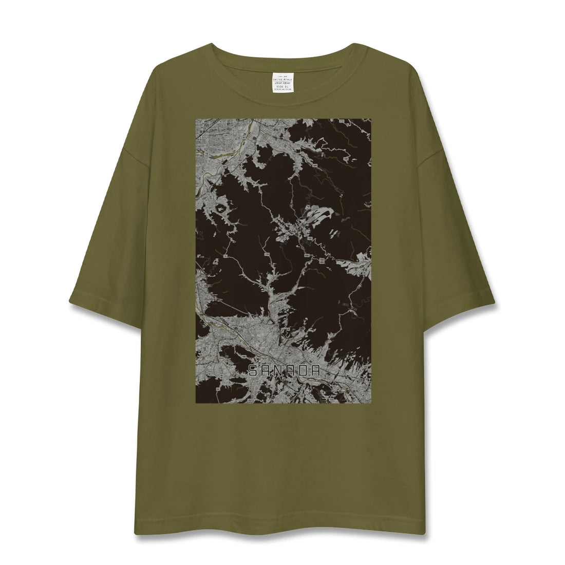 【真田(長野県)】地図柄ビッグシルエットTシャツ