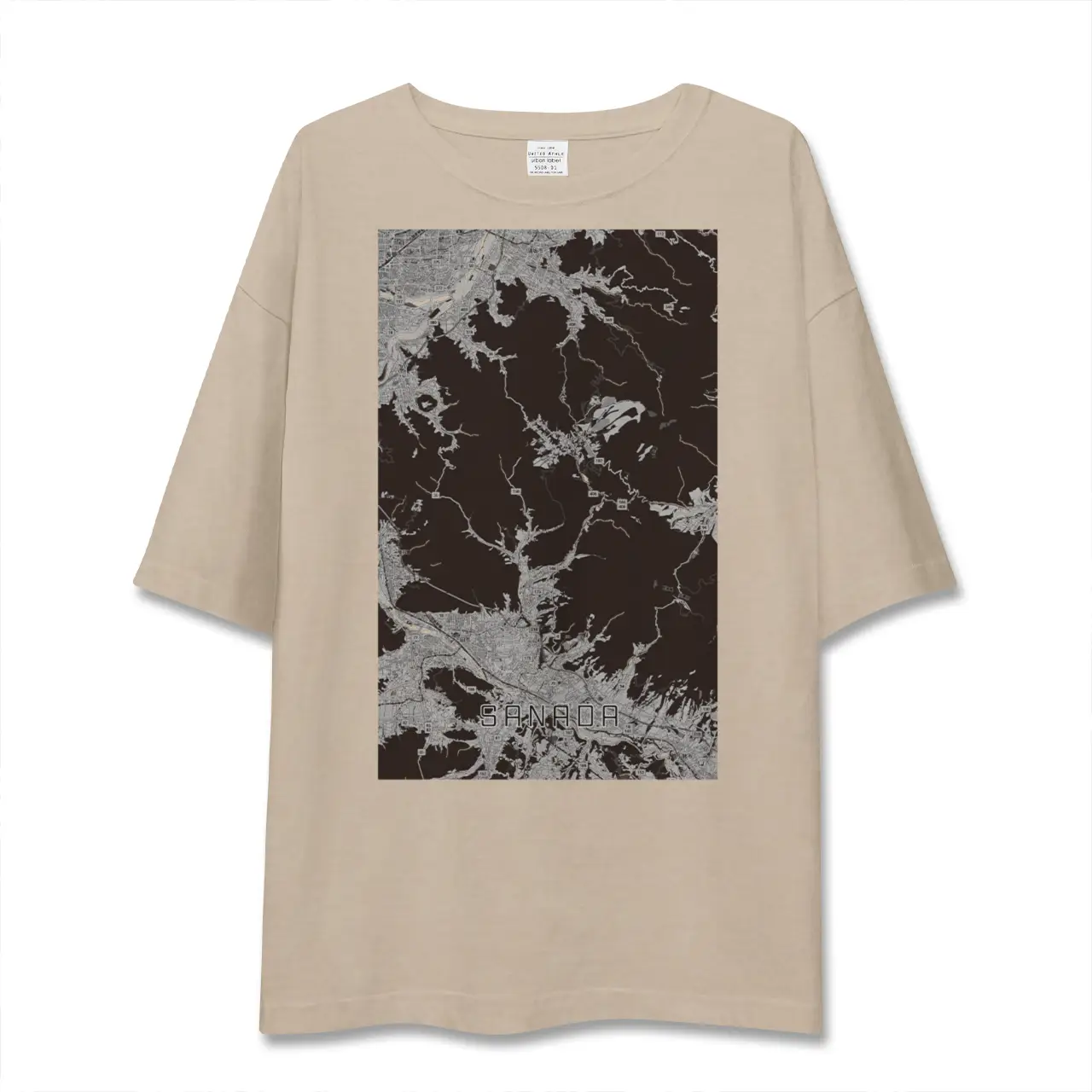 【真田(長野県)】地図柄ビッグシルエットTシャツ