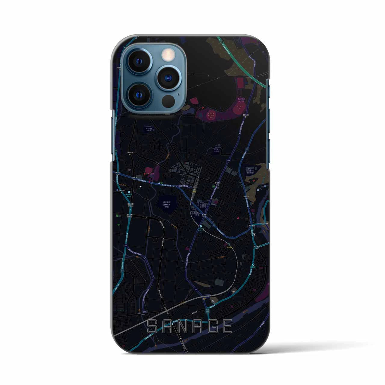 【猿投(愛知県)】地図柄iPhoneケース(バックカバータイプ)
