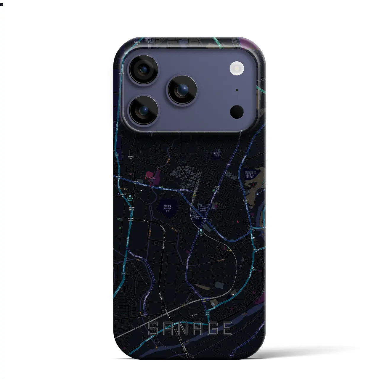 【猿投(愛知県)】地図柄iPhoneケース(バックカバータイプ)