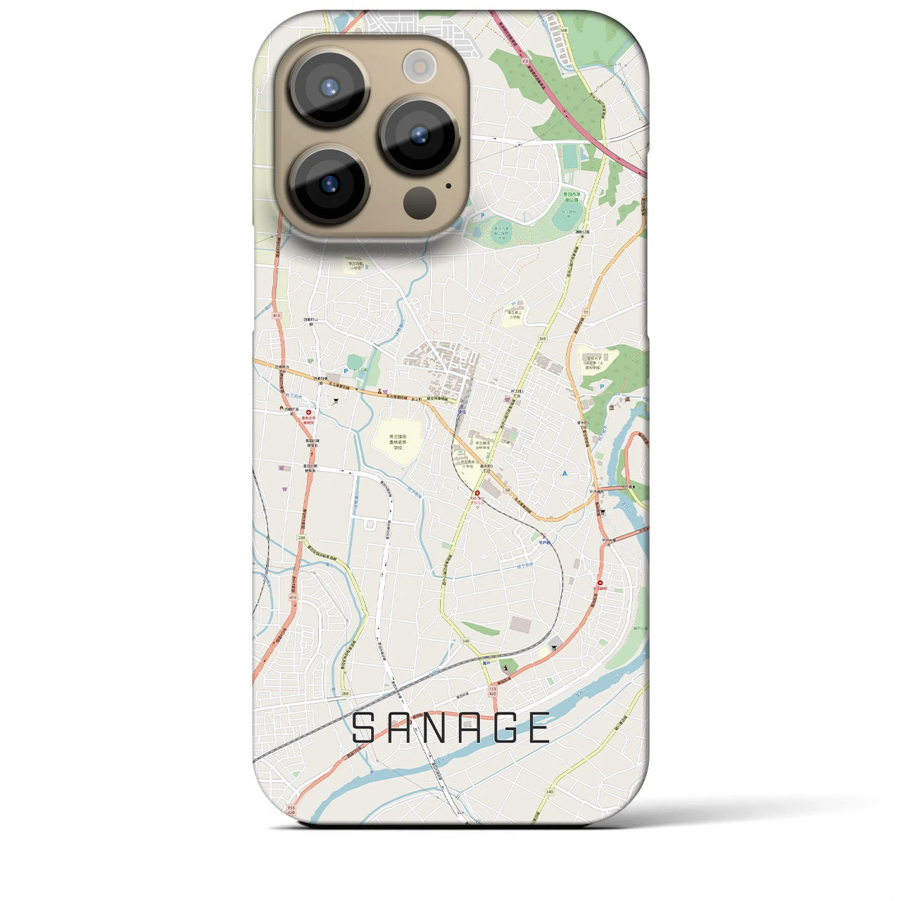 【猿投(愛知県)】地図柄iPhoneケース(バックカバータイプ)