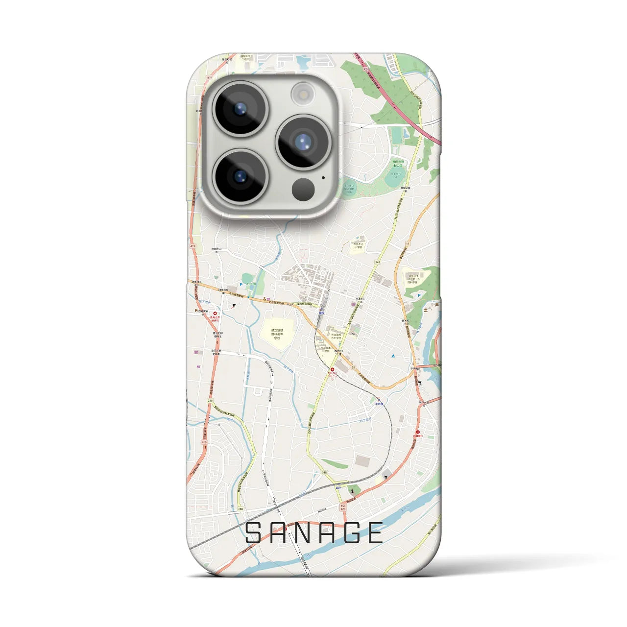 【猿投(愛知県)】地図柄iPhoneケース(バックカバータイプ)