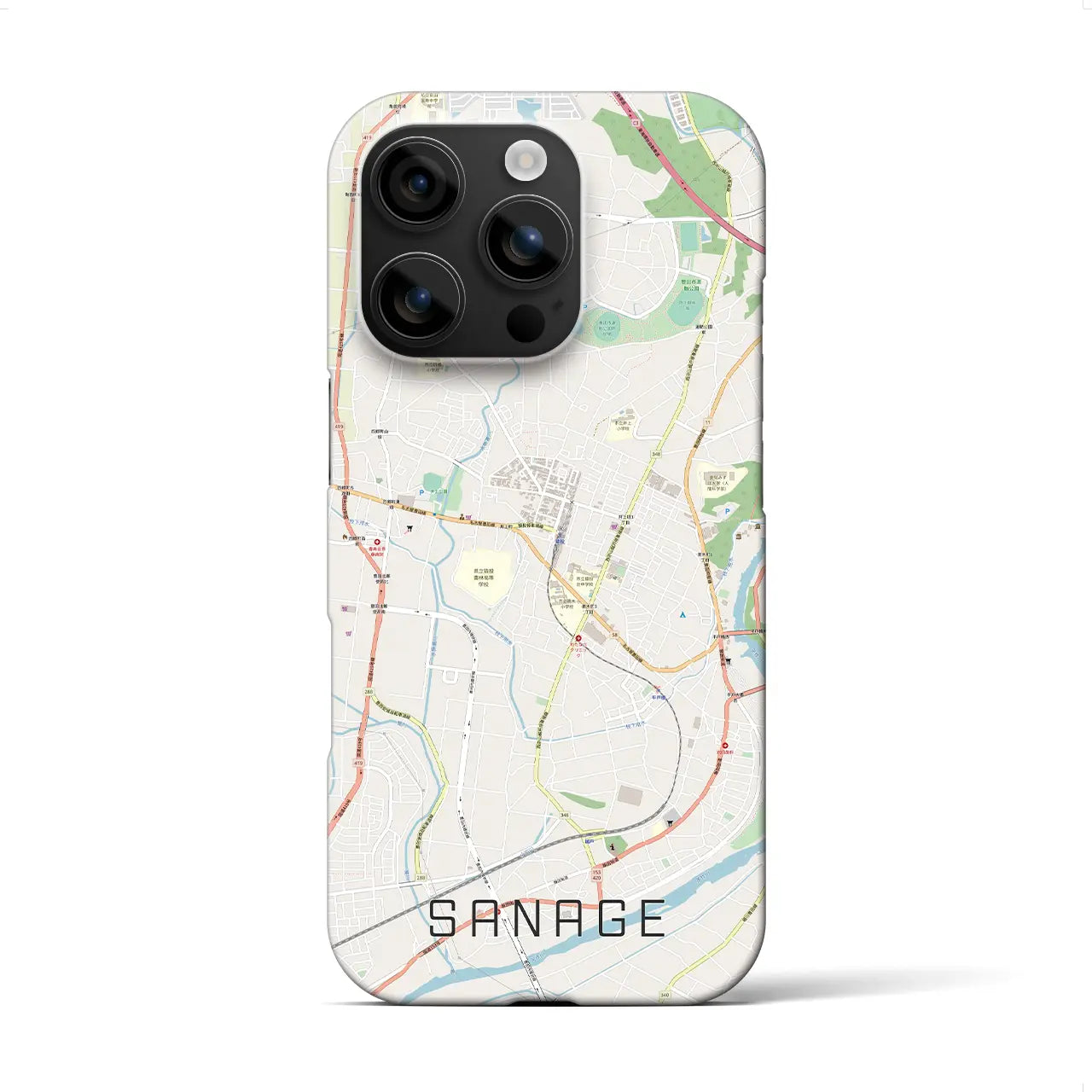 【猿投(愛知県)】地図柄iPhoneケース(バックカバータイプ)
