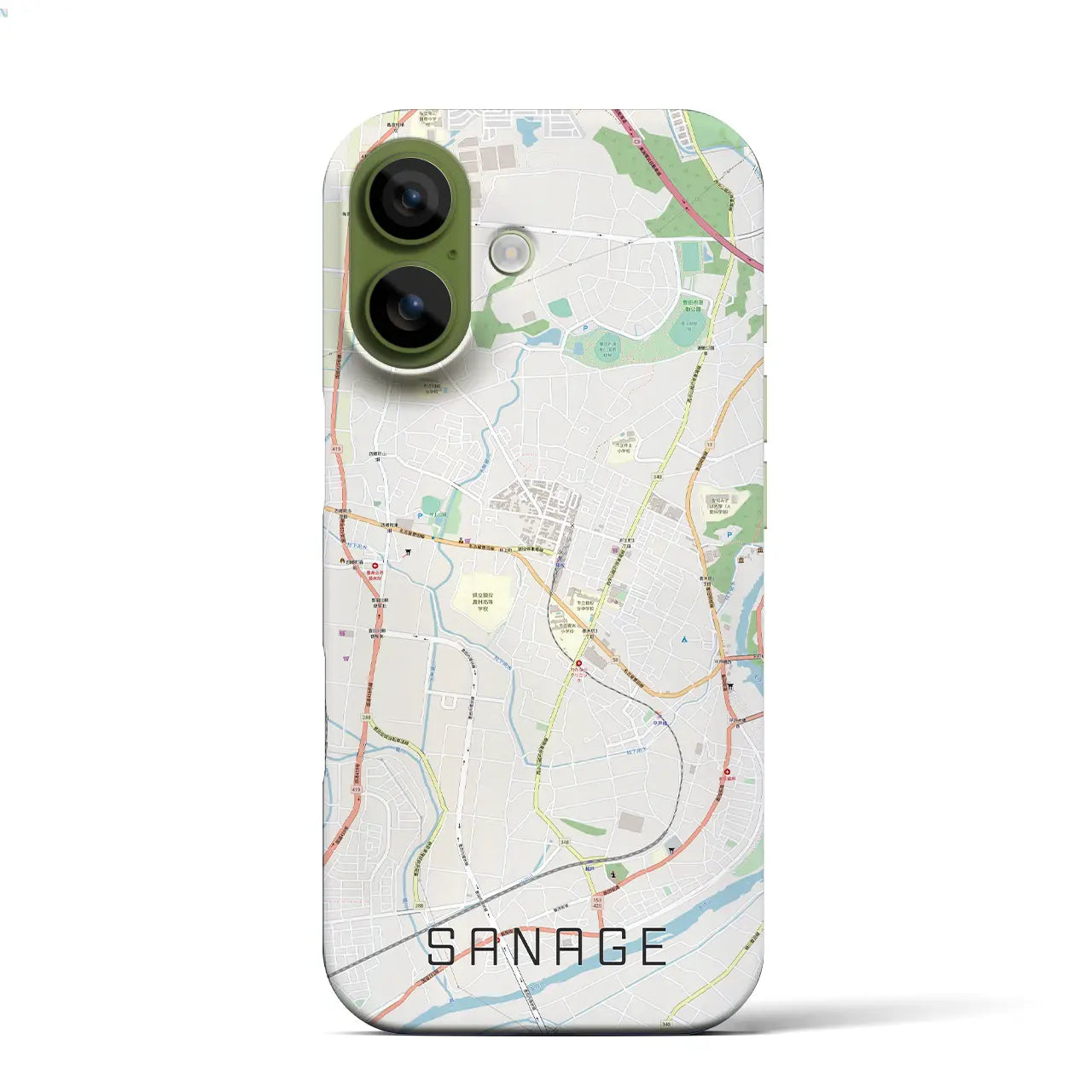 【猿投(愛知県)】地図柄iPhoneケース(バックカバータイプ)