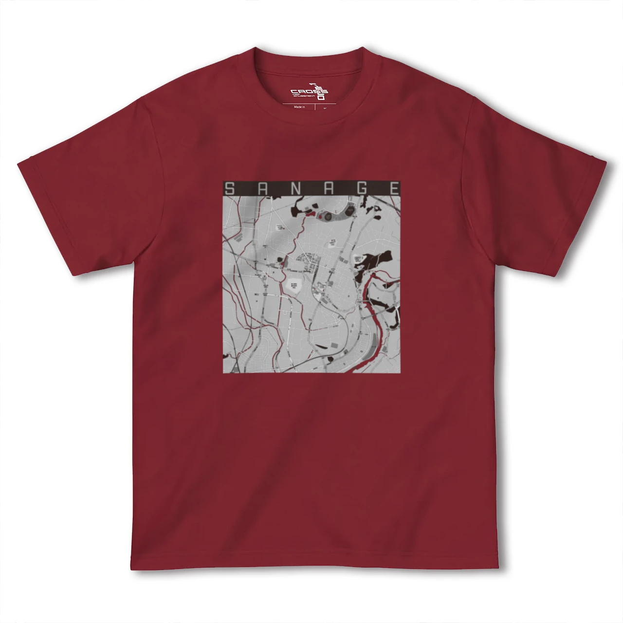 【猿投(愛知県)】地図柄ヘビーウェイトTシャツ