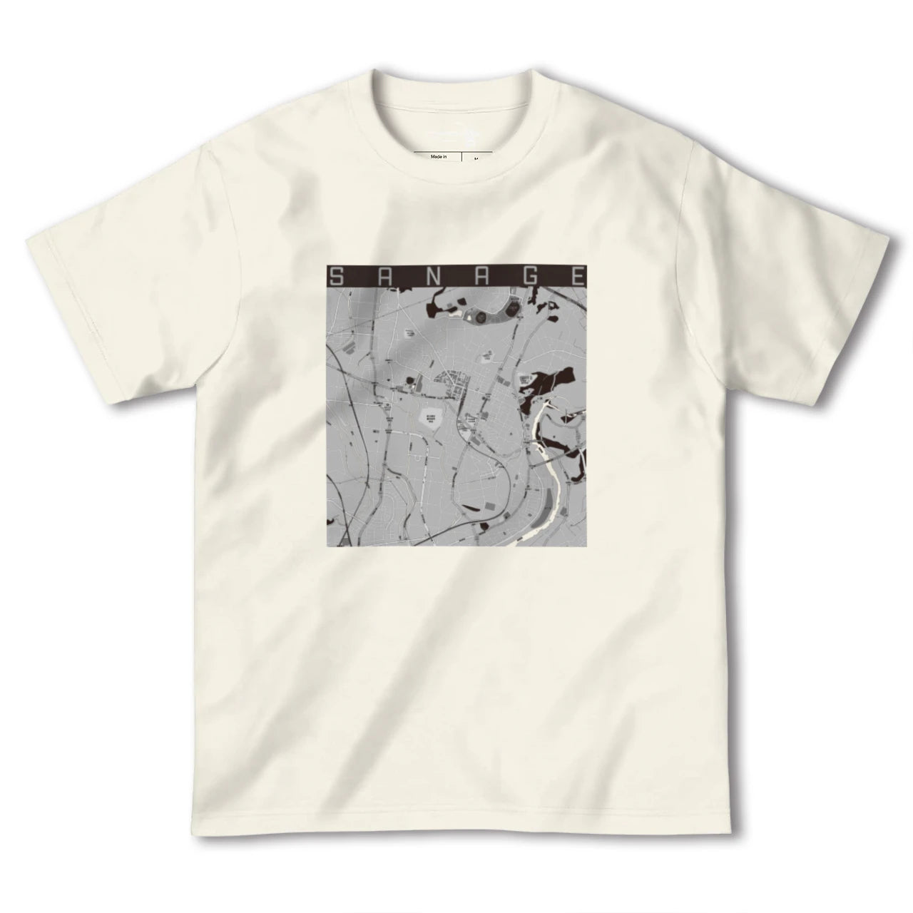 【猿投(愛知県)】地図柄ヘビーウェイトTシャツ