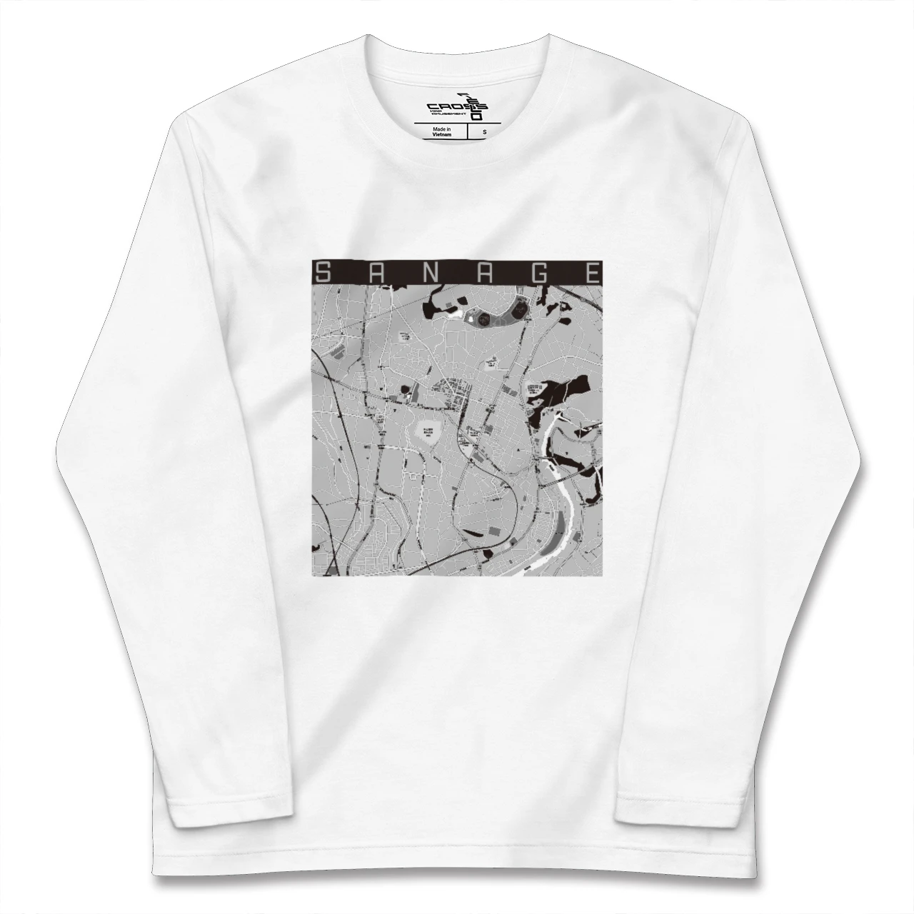 【猿投(愛知県)】地図柄ロングスリーブTシャツ