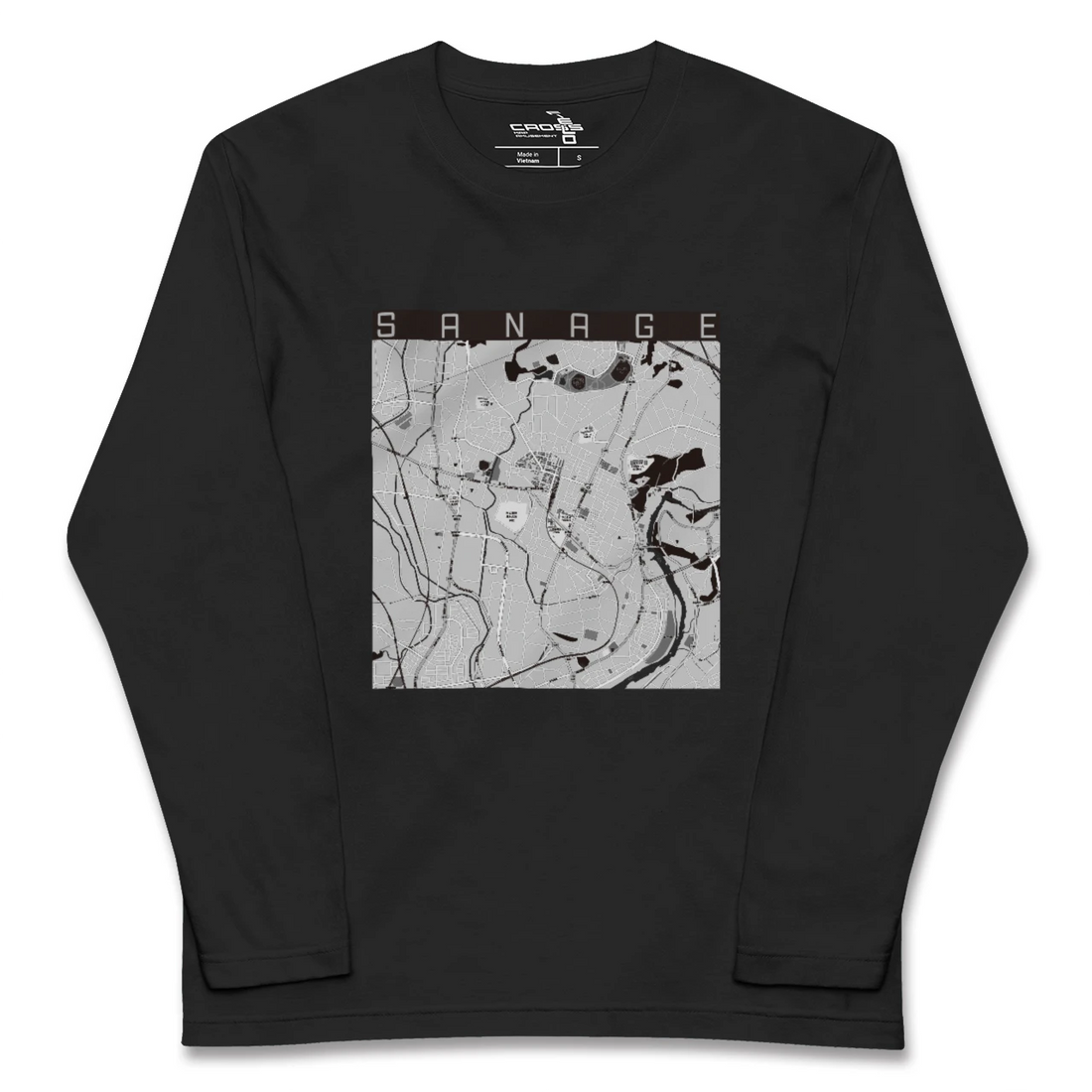 【猿投(愛知県)】地図柄ロングスリーブTシャツ