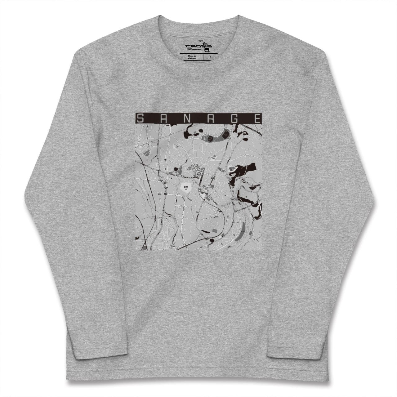 【猿投(愛知県)】地図柄ロングスリーブTシャツ