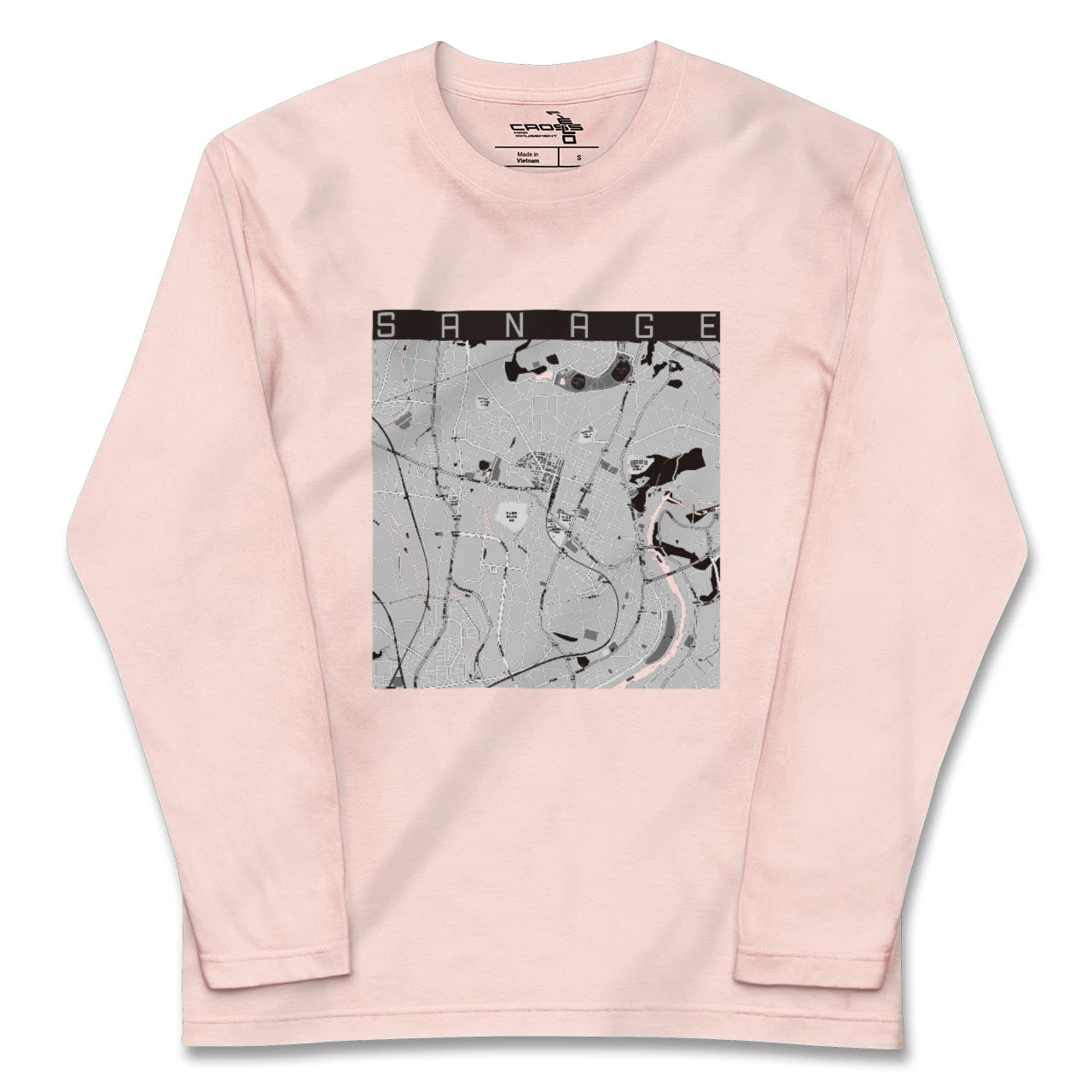 【猿投(愛知県)】地図柄ロングスリーブTシャツ