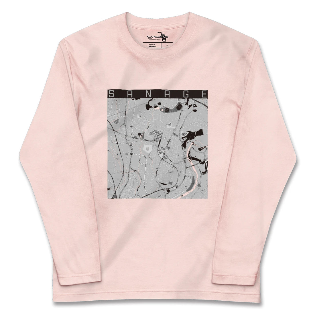 【猿投(愛知県)】地図柄ロングスリーブTシャツ