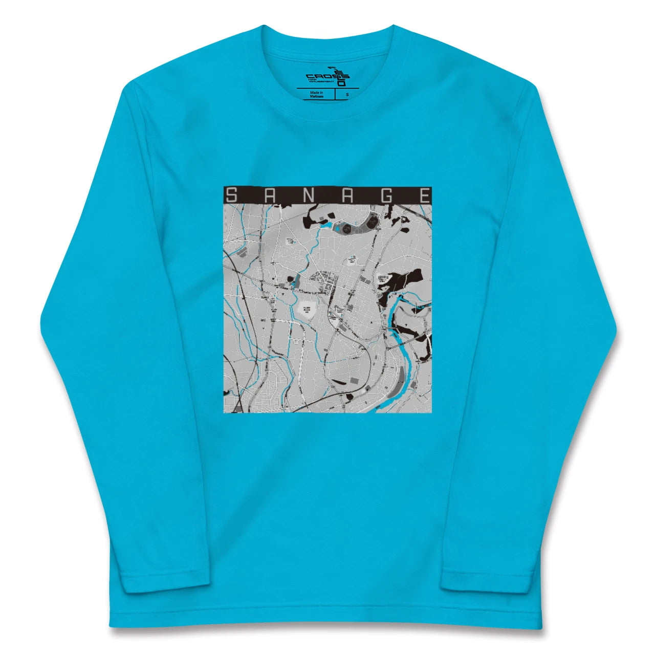 【猿投(愛知県)】地図柄ロングスリーブTシャツ