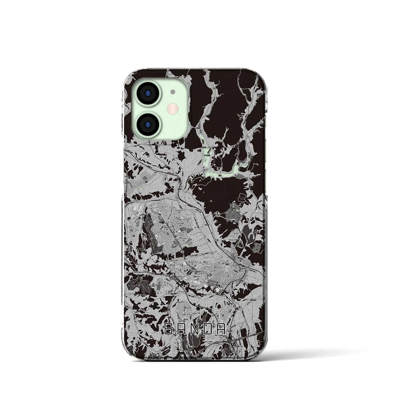 【三田(兵庫県)】地図柄iPhoneケース(クリアタイプ)