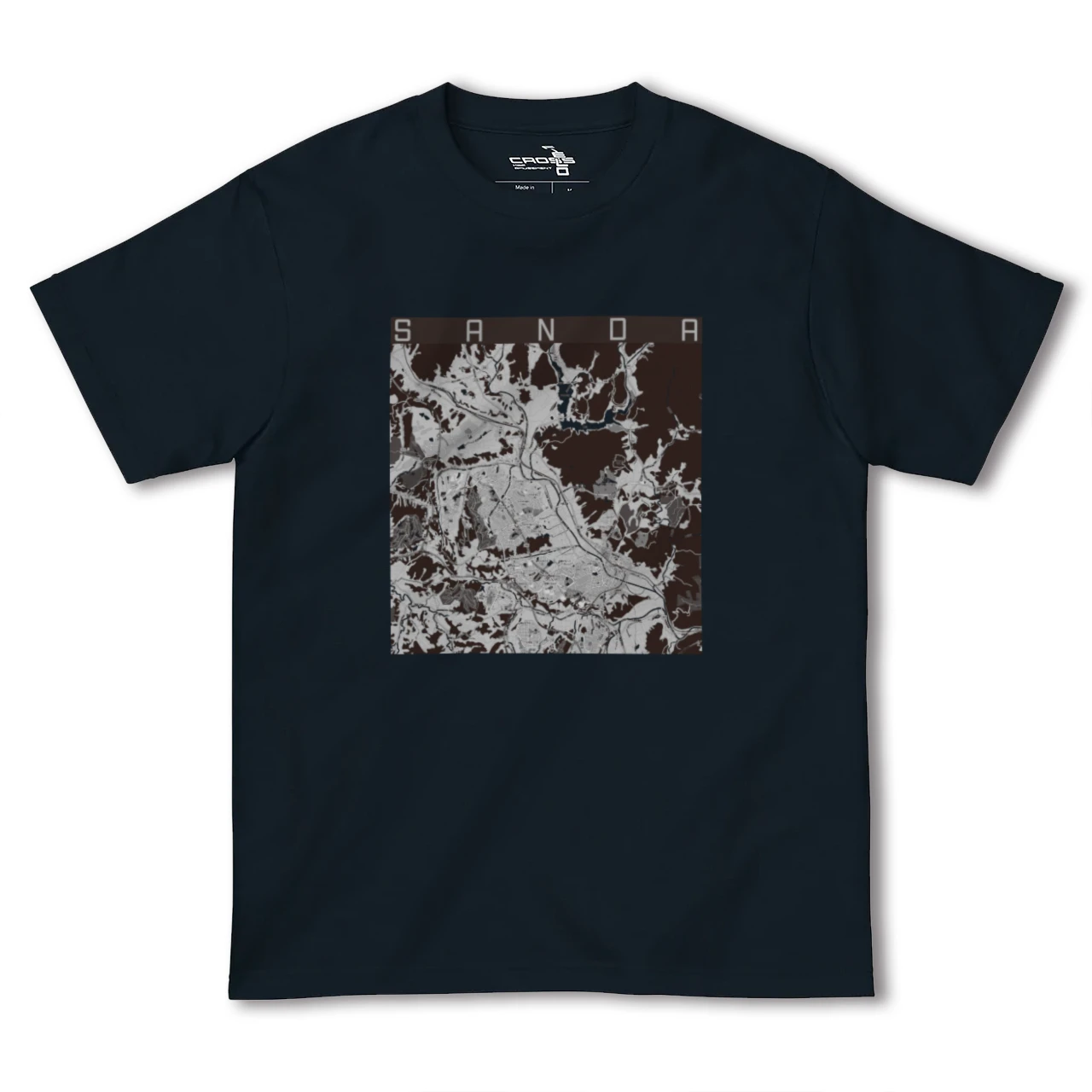 【三田(兵庫県)】地図柄ヘビーウェイトTシャツ