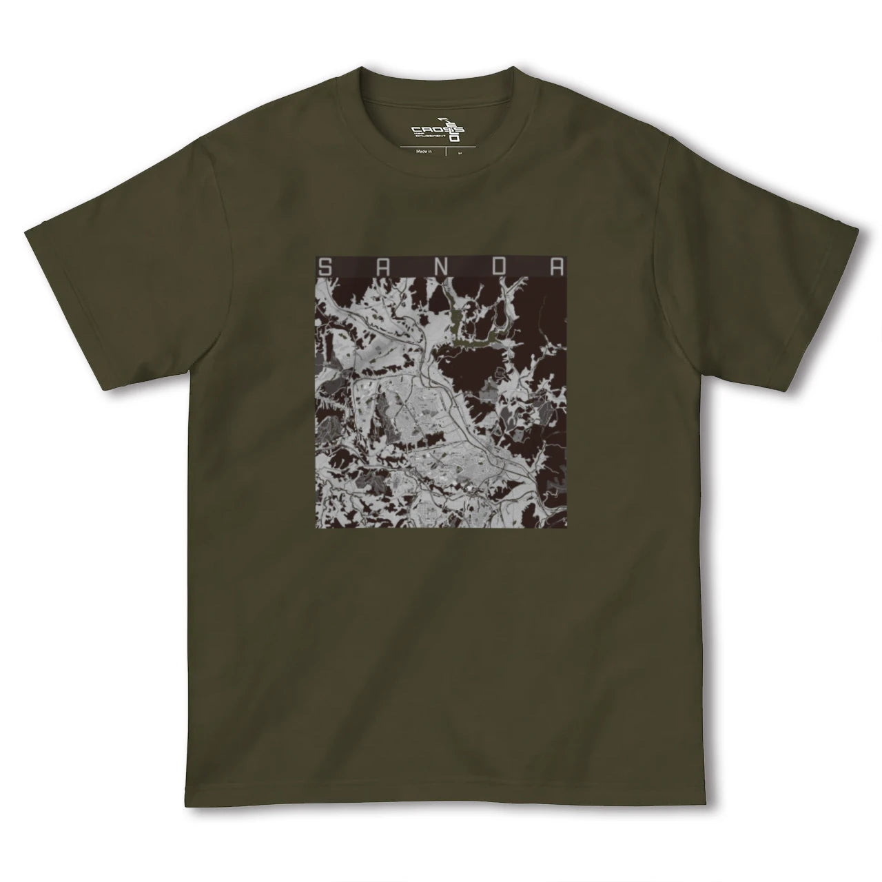 【三田(兵庫県)】地図柄ヘビーウェイトTシャツ