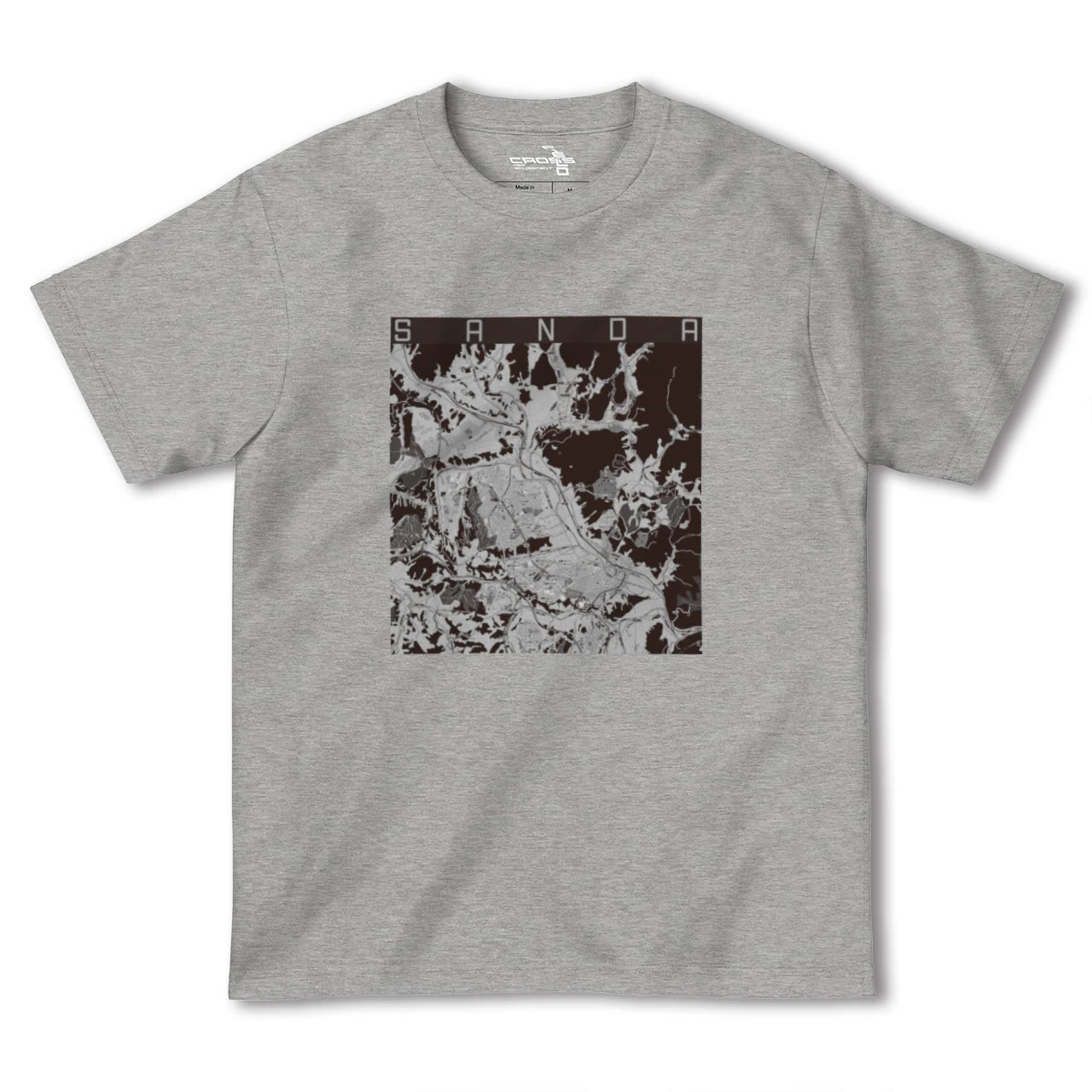 【三田(兵庫県)】地図柄ヘビーウェイトTシャツ