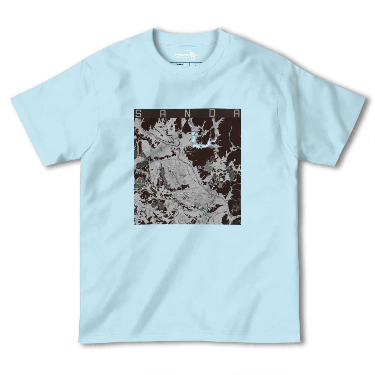 【三田(兵庫県)】地図柄ヘビーウェイトTシャツ