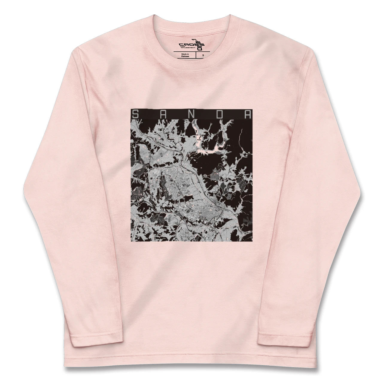 【三田(兵庫県)】地図柄ロングスリーブTシャツ