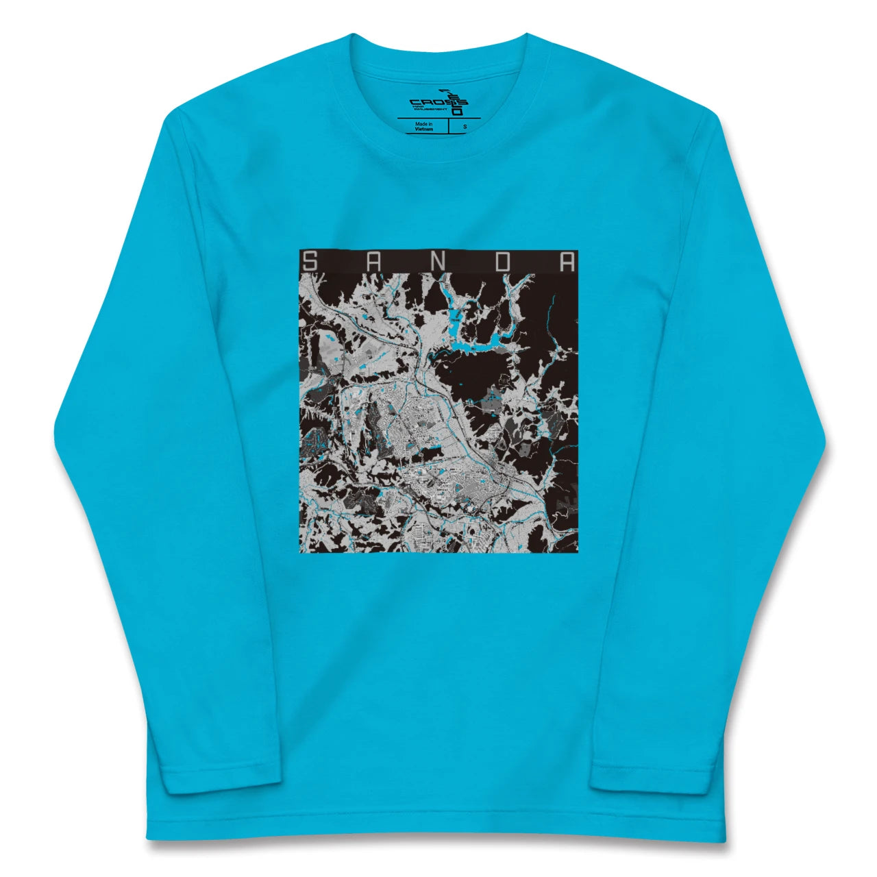 【三田(兵庫県)】地図柄ロングスリーブTシャツ