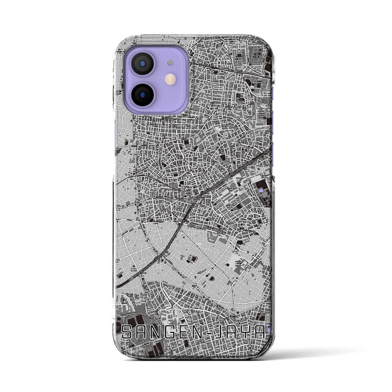 【三軒茶屋(東京都)】地図柄iPhoneケース(クリアタイプ)