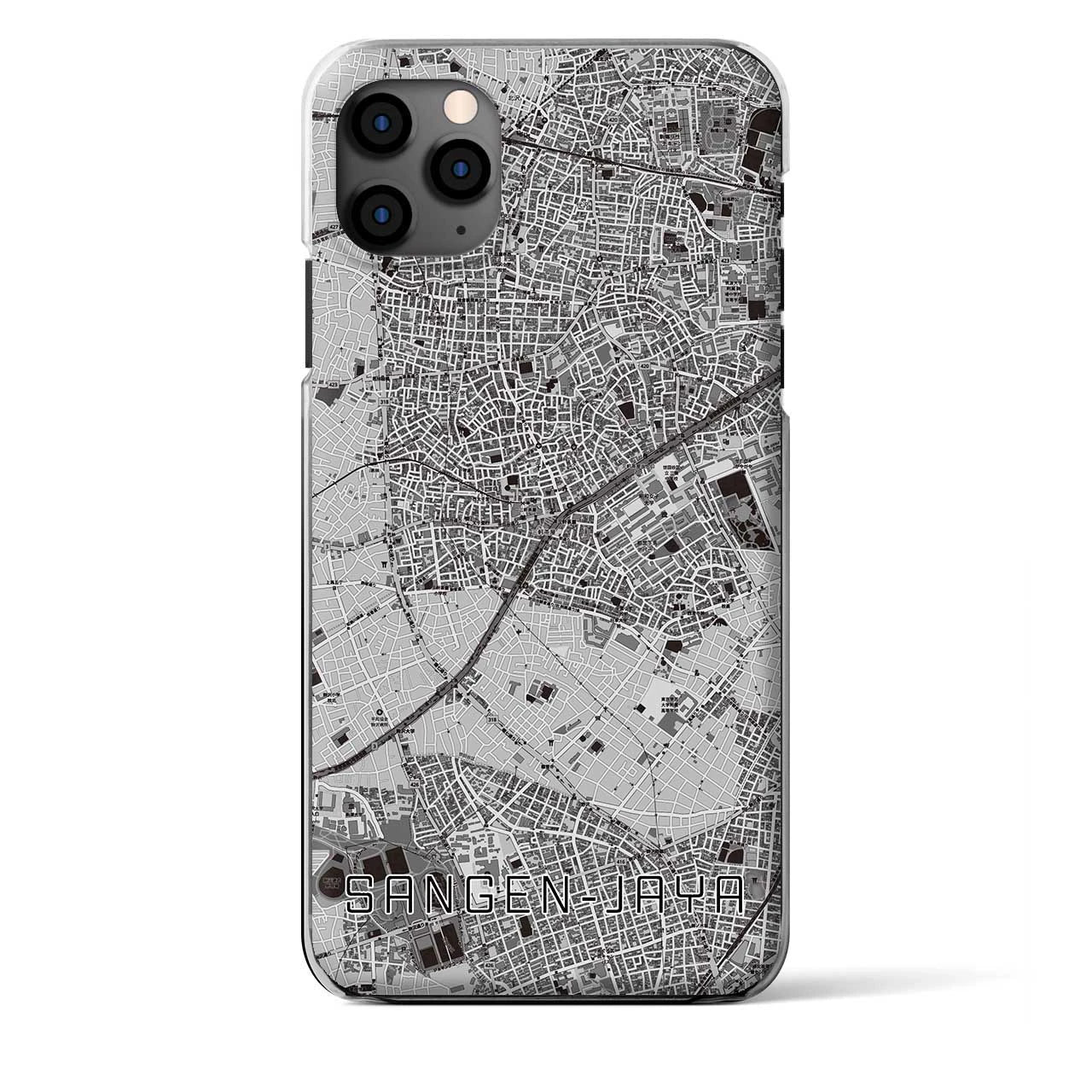 【三軒茶屋(東京都)】地図柄iPhoneケース(クリアタイプ)