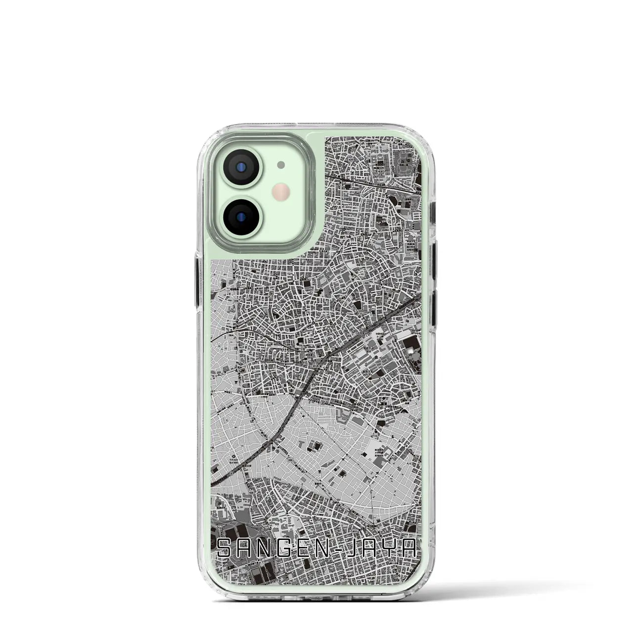 【三軒茶屋(東京都)】地図柄iPhoneケース(MagSafeタイプ)