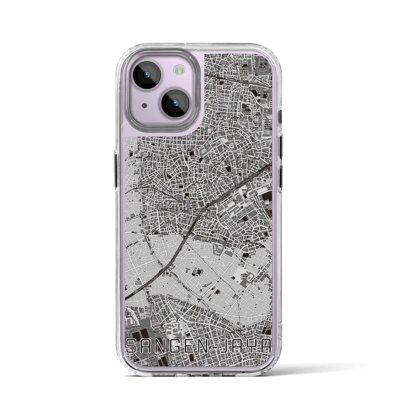 【三軒茶屋(東京都)】地図柄iPhoneケース(MagSafeタイプ)