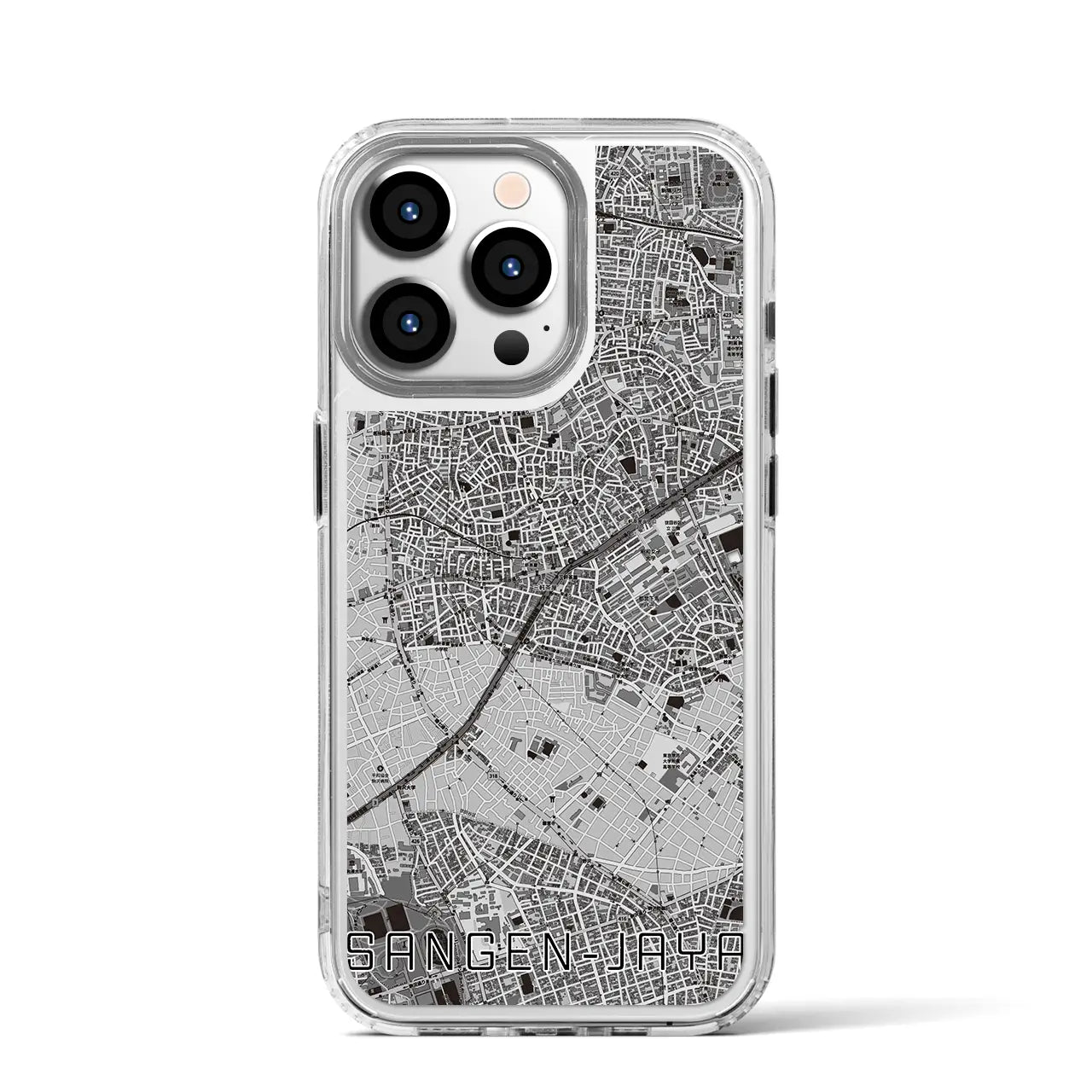 【三軒茶屋(東京都)】地図柄iPhoneケース(MagSafeタイプ)