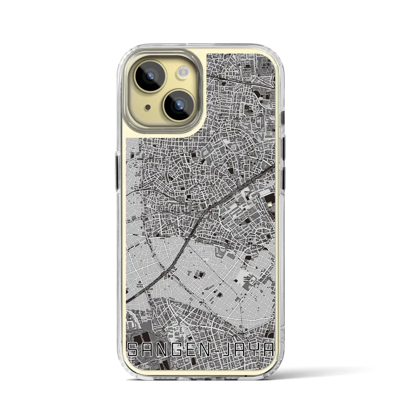 【三軒茶屋(東京都)】地図柄iPhoneケース(MagSafeタイプ)