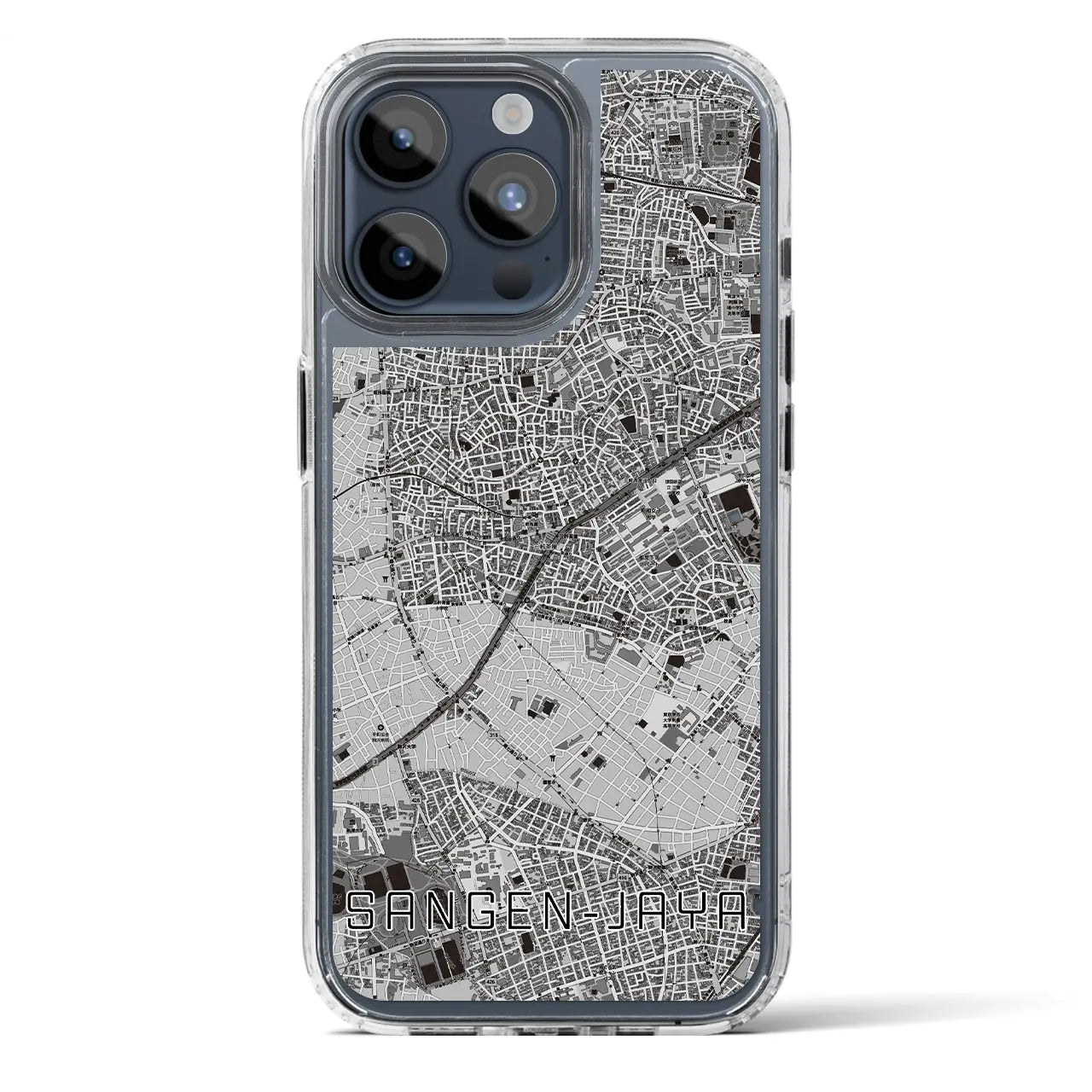 【三軒茶屋(東京都)】地図柄iPhoneケース(MagSafeタイプ)