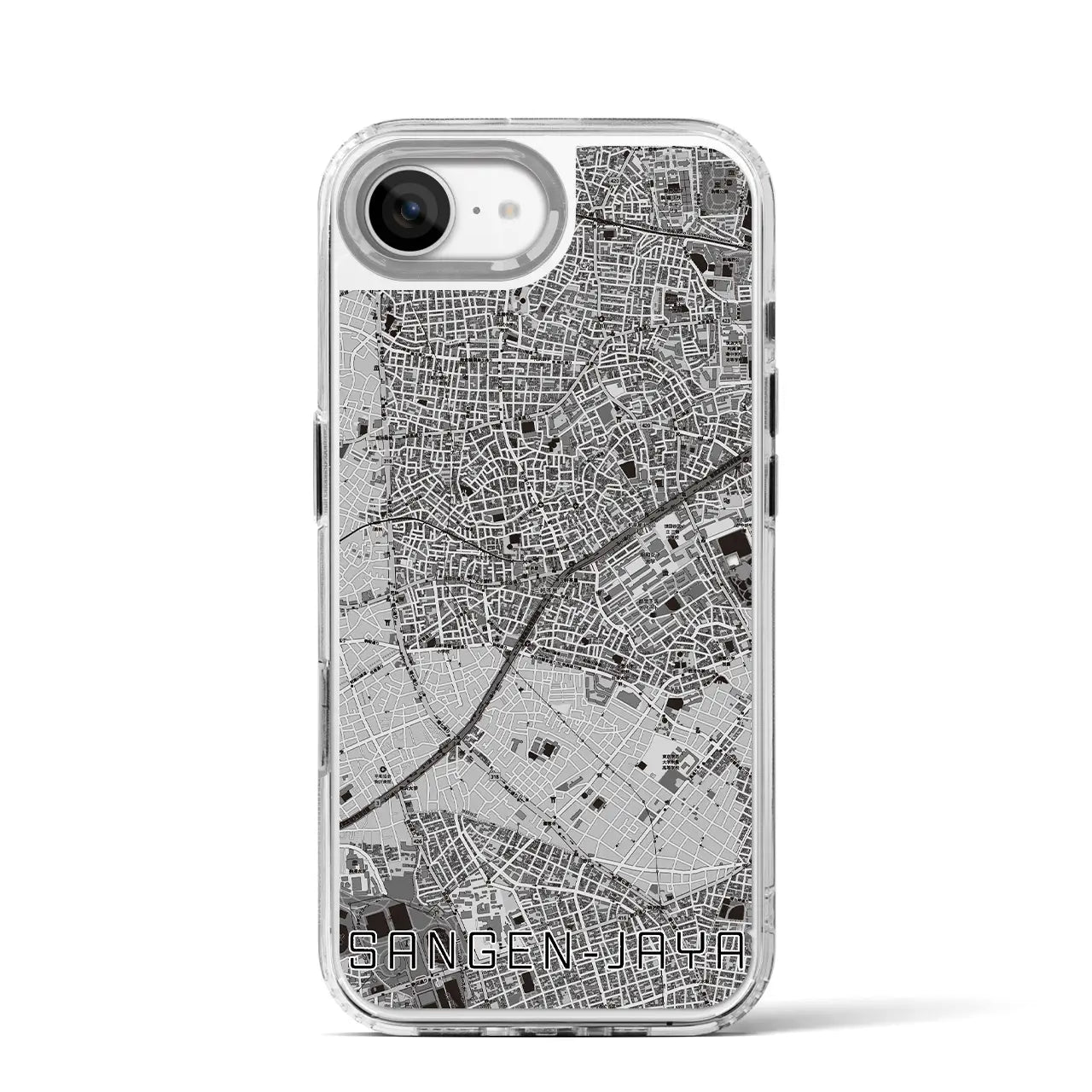 【三軒茶屋(東京都)】地図柄iPhoneケース(MagSafeタイプ)