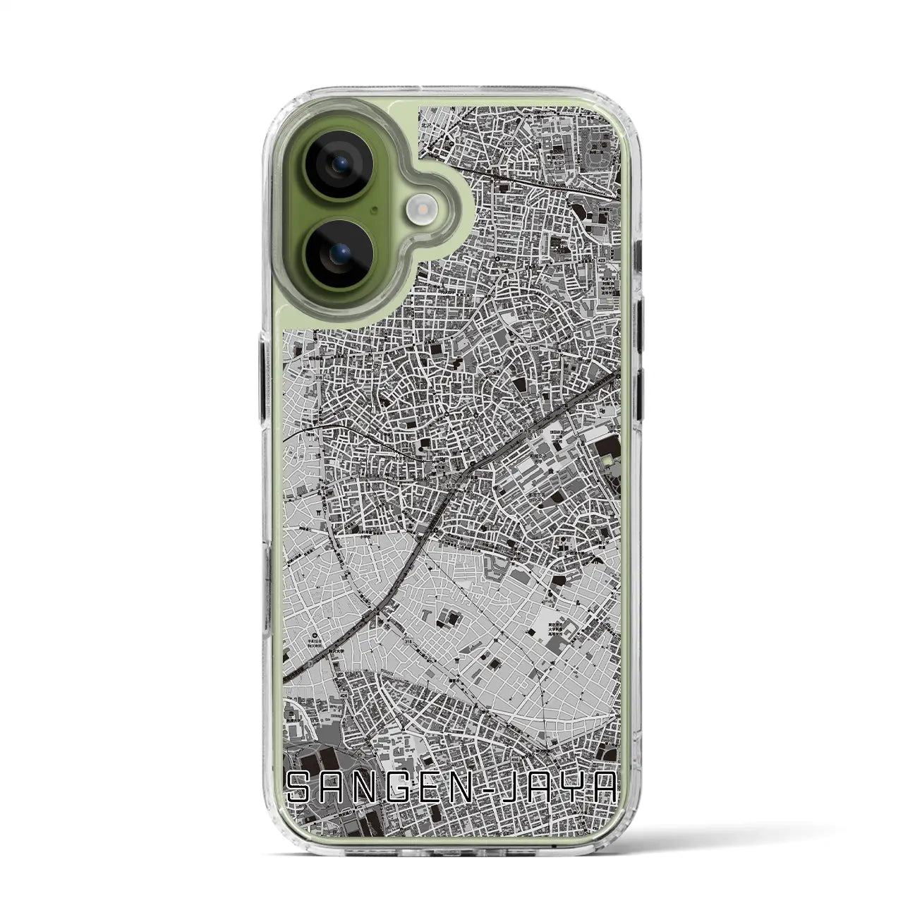 【三軒茶屋(東京都)】地図柄iPhoneケース(MagSafeタイプ)