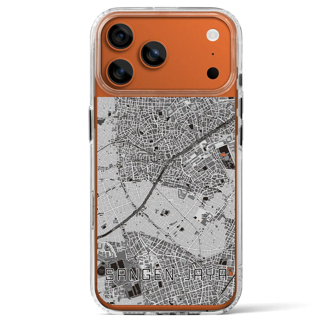 【三軒茶屋(東京都)】地図柄iPhoneケース(MagSafeタイプ)