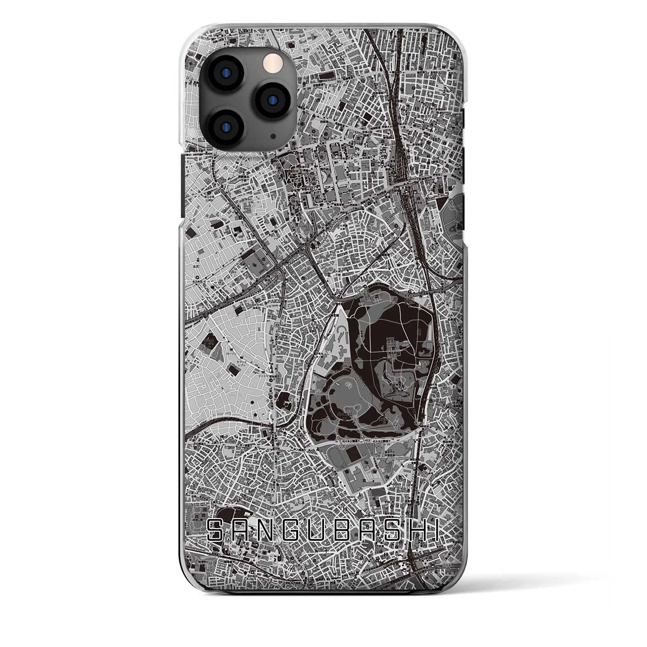【参宮橋(東京都)】地図柄iPhoneケース(クリアタイプ)