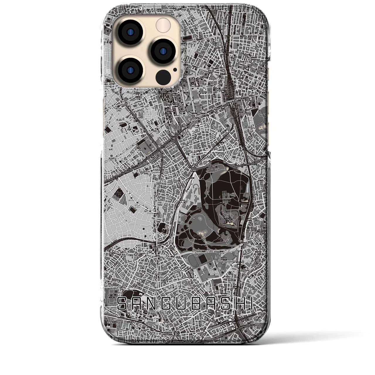 【参宮橋(東京都)】地図柄iPhoneケース(クリアタイプ)