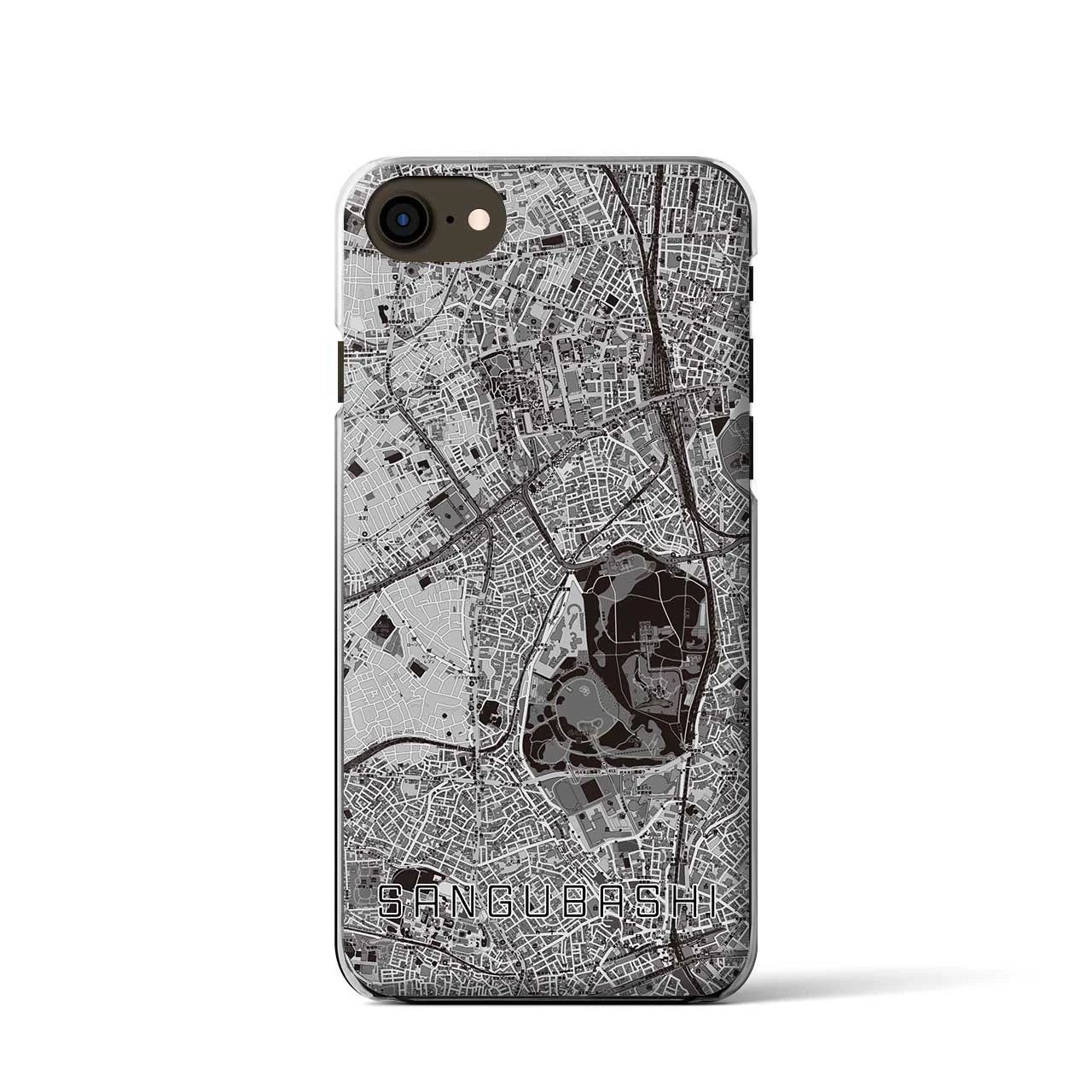 【参宮橋(東京都)】地図柄iPhoneケース(クリアタイプ)