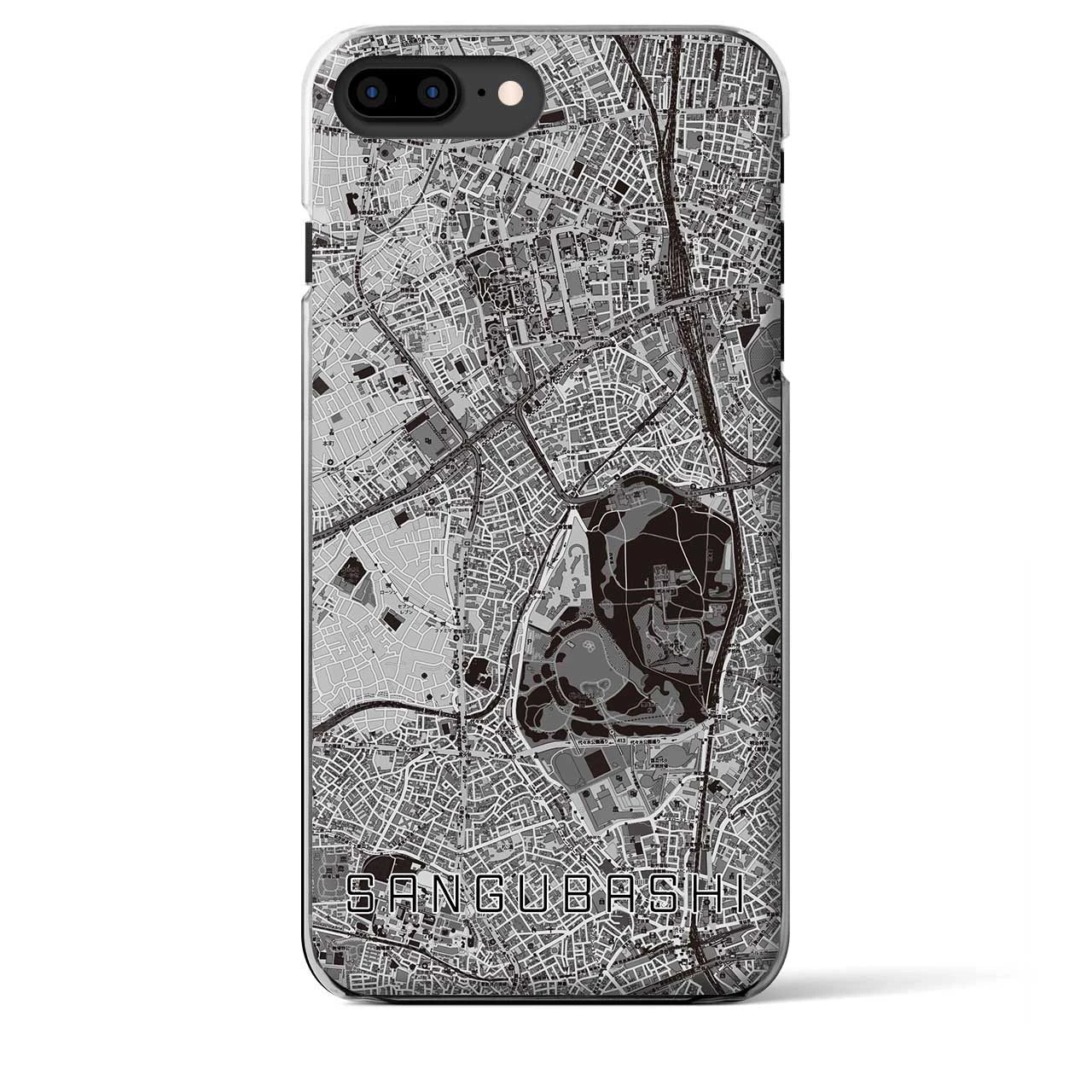【参宮橋(東京都)】地図柄iPhoneケース(クリアタイプ)