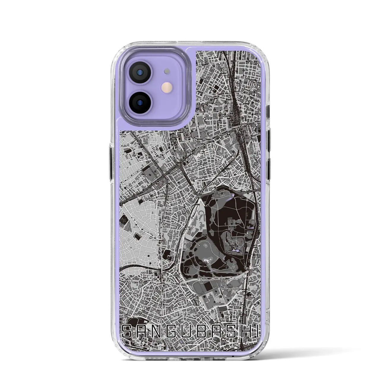 【参宮橋(東京都)】地図柄iPhoneケース(MagSafeタイプ)