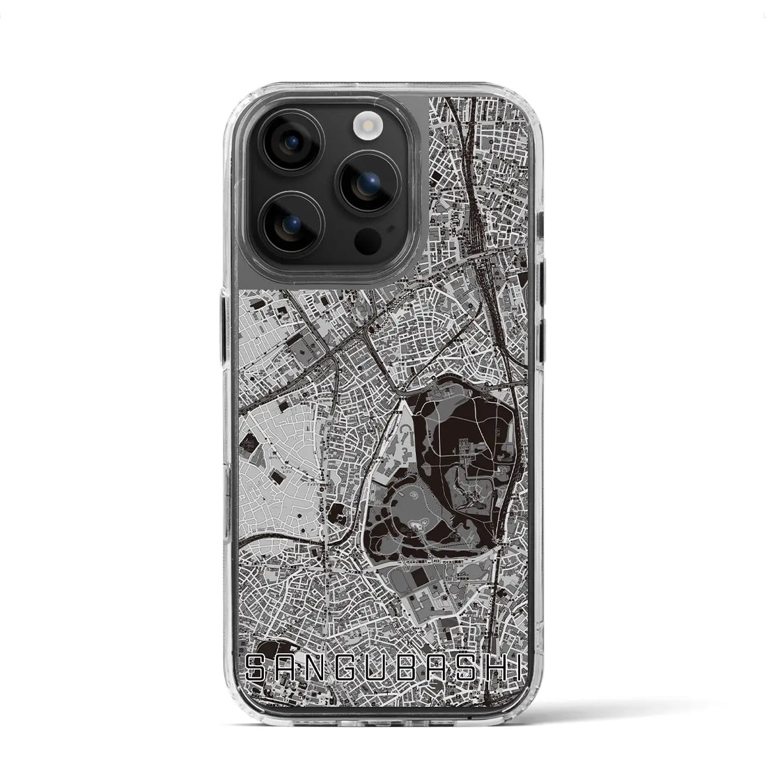 【参宮橋(東京都)】地図柄iPhoneケース(MagSafeタイプ)