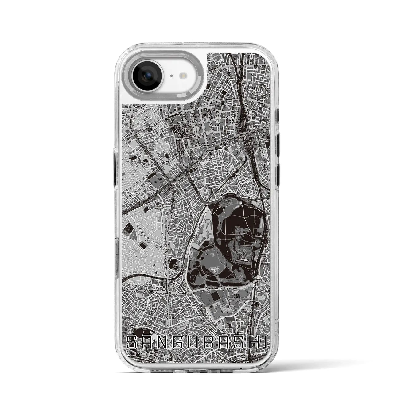 【参宮橋(東京都)】地図柄iPhoneケース(MagSafeタイプ)
