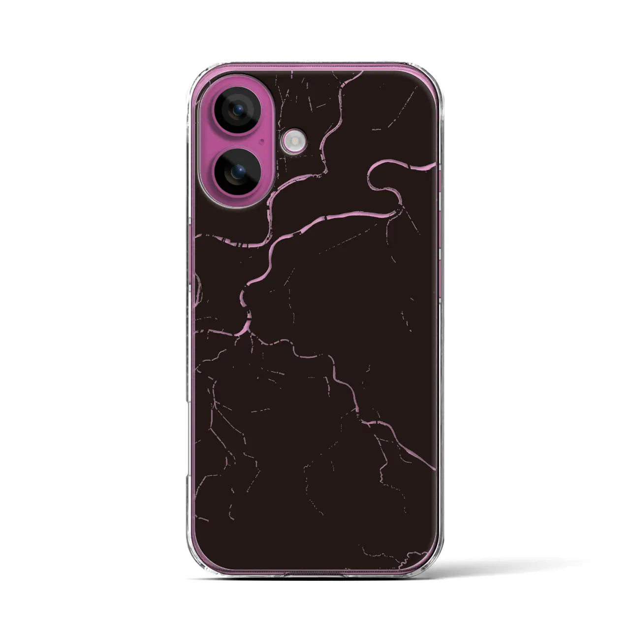 【三条(新潟県)】地図柄iPhoneケース(クリアタイプ)