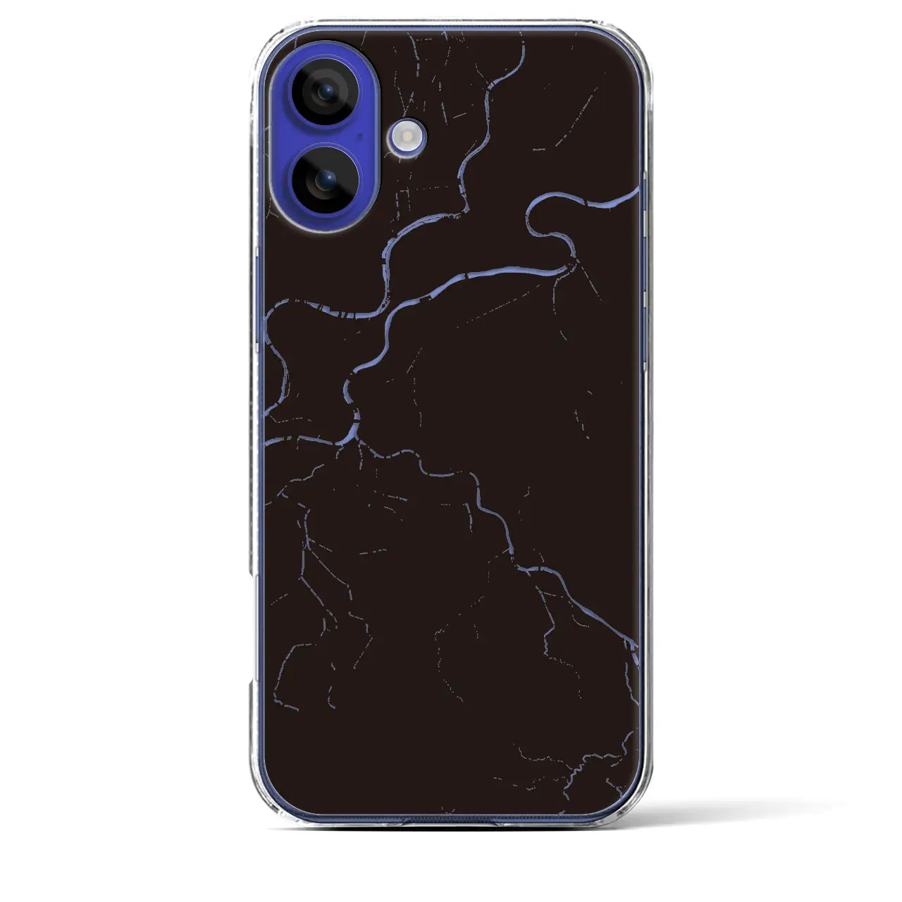 【三条(新潟県)】地図柄iPhoneケース(クリアタイプ)