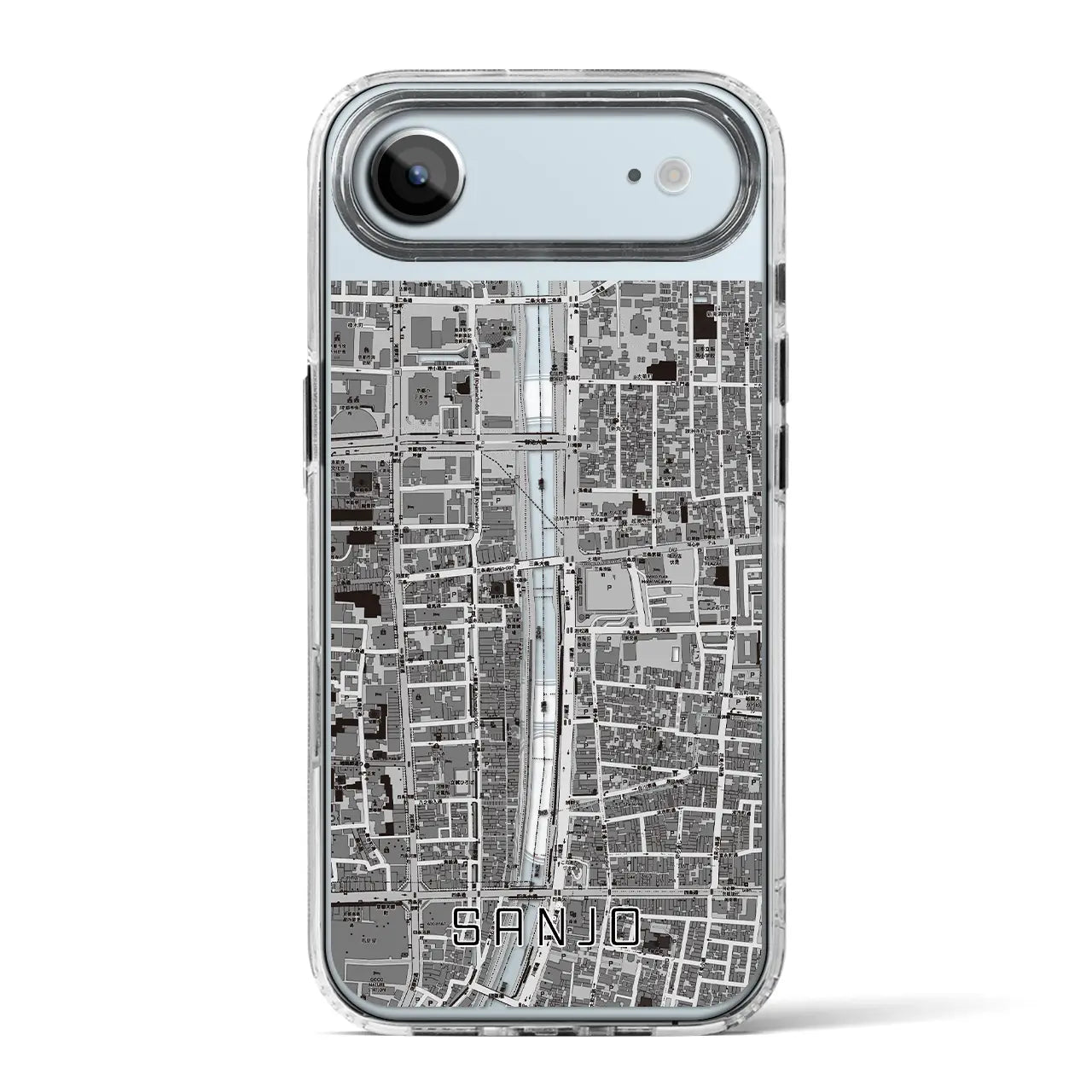 【三条(京都府)】地図柄iPhoneケース(MagSafeタイプ)