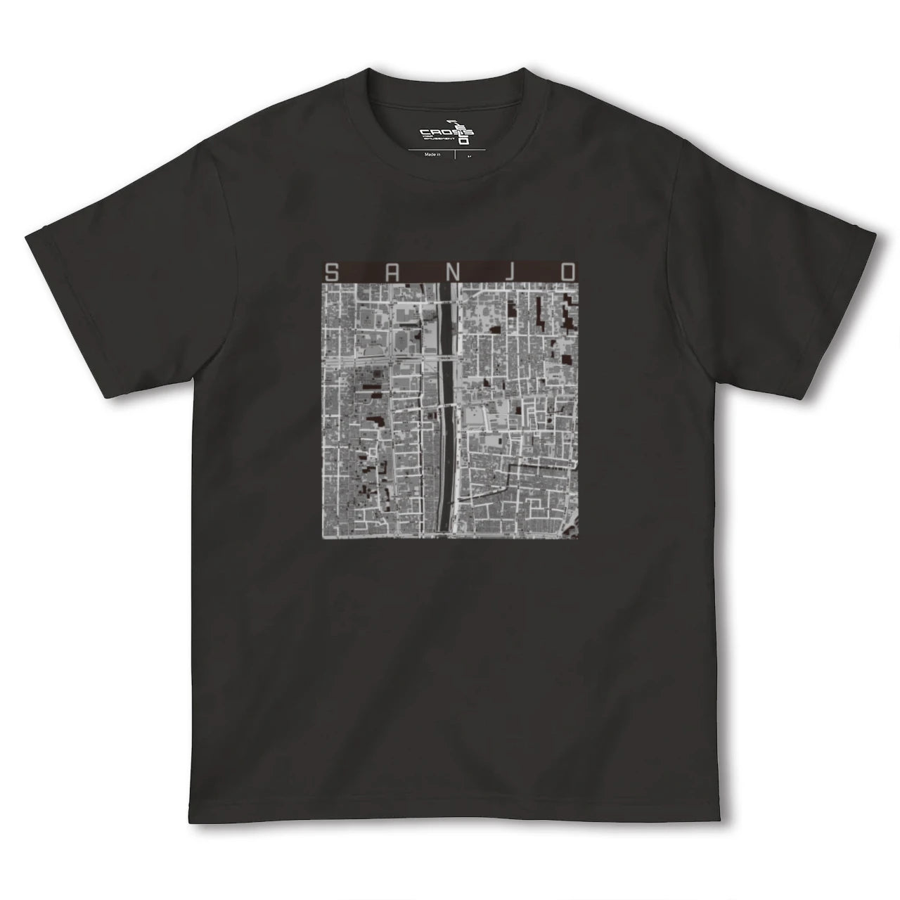 【三条(京都府)】地図柄ヘビーウェイトTシャツ