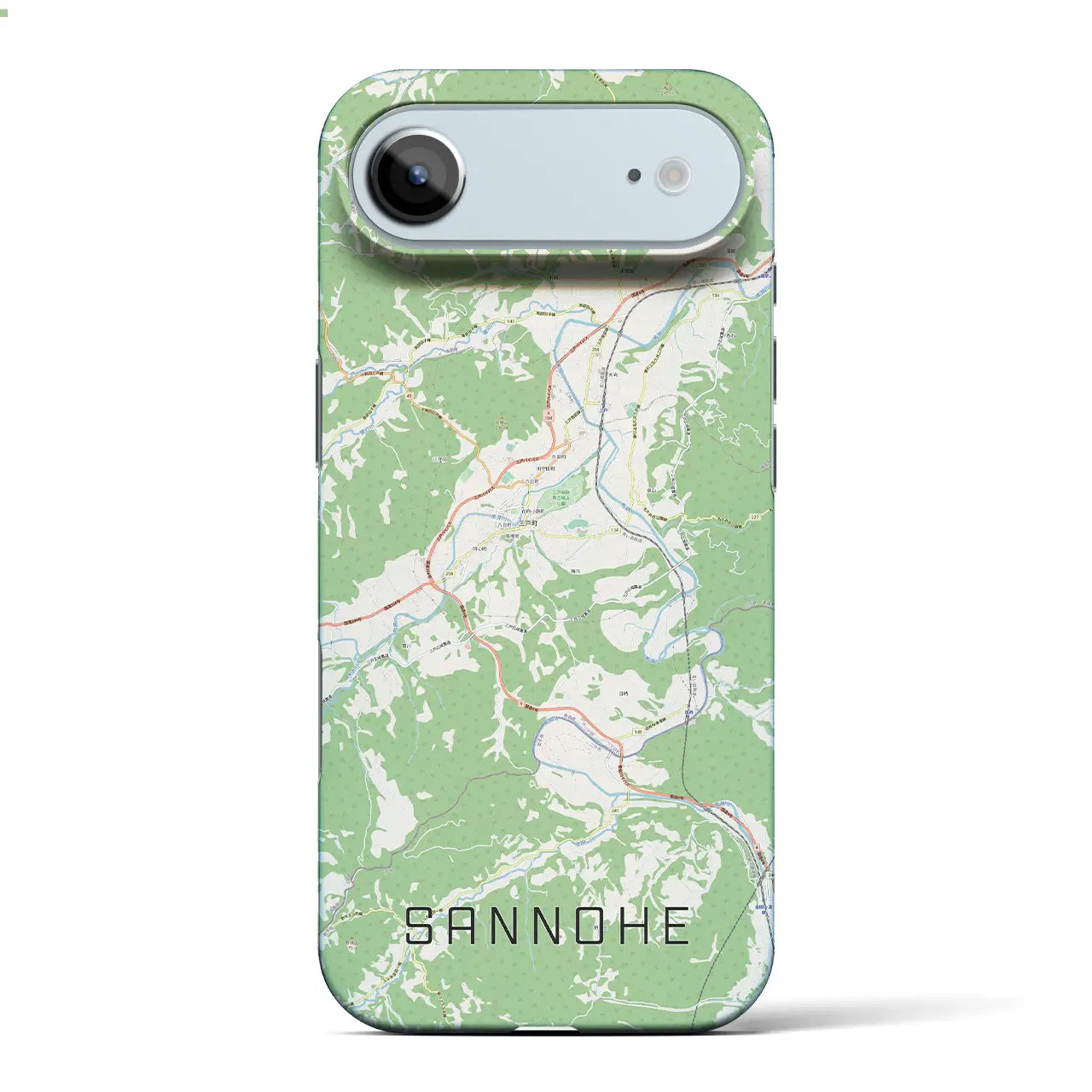 【三戸(青森県)】地図柄iPhoneケース(バックカバータイプ)