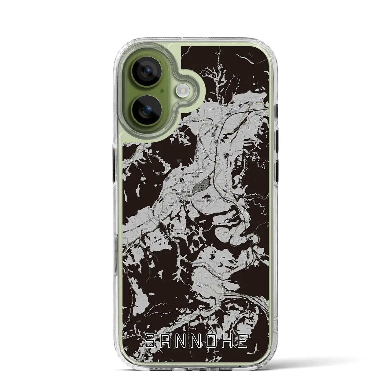 【三戸(青森県)】地図柄iPhoneケース(MagSafeタイプ)