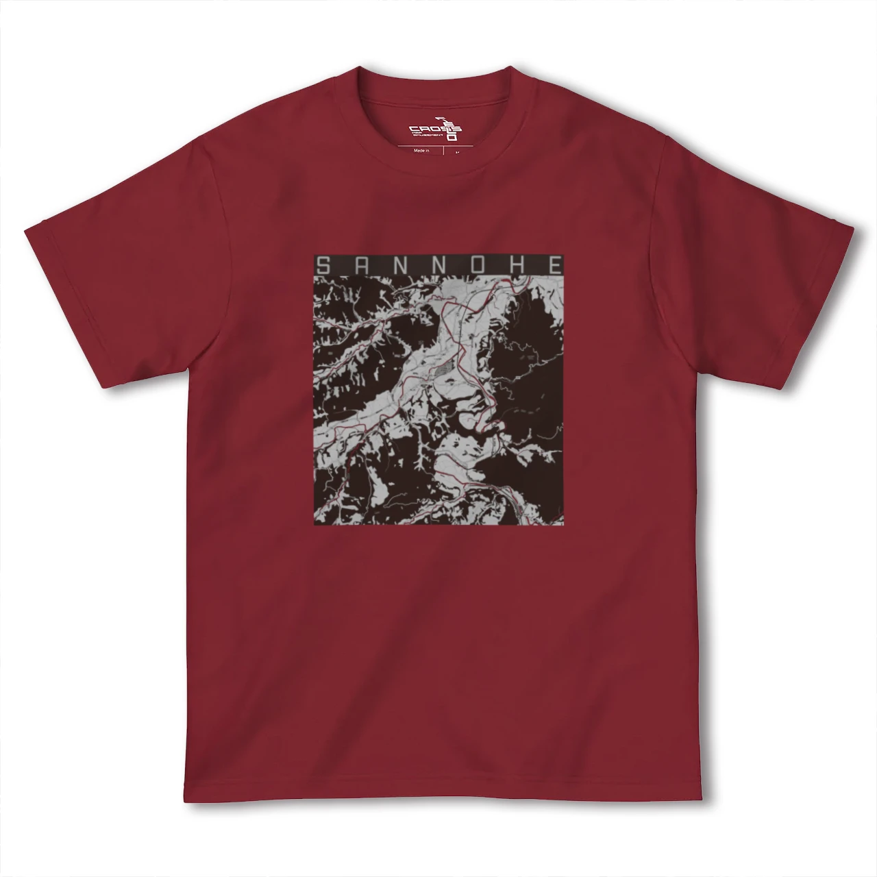 【三戸(青森県)】地図柄ヘビーウェイトTシャツ