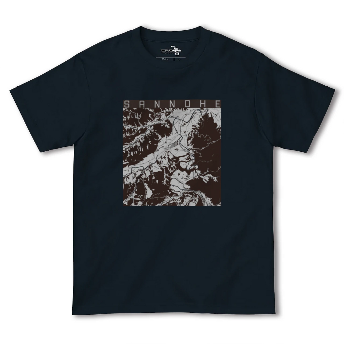 【三戸(青森県)】地図柄ヘビーウェイトTシャツ