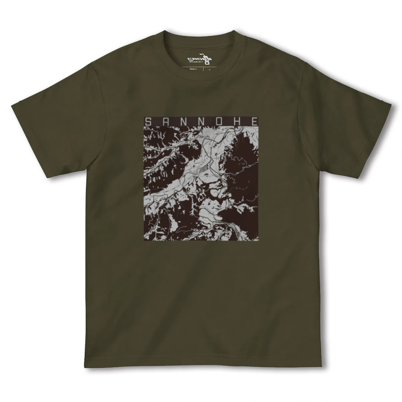 【三戸(青森県)】地図柄ヘビーウェイトTシャツ