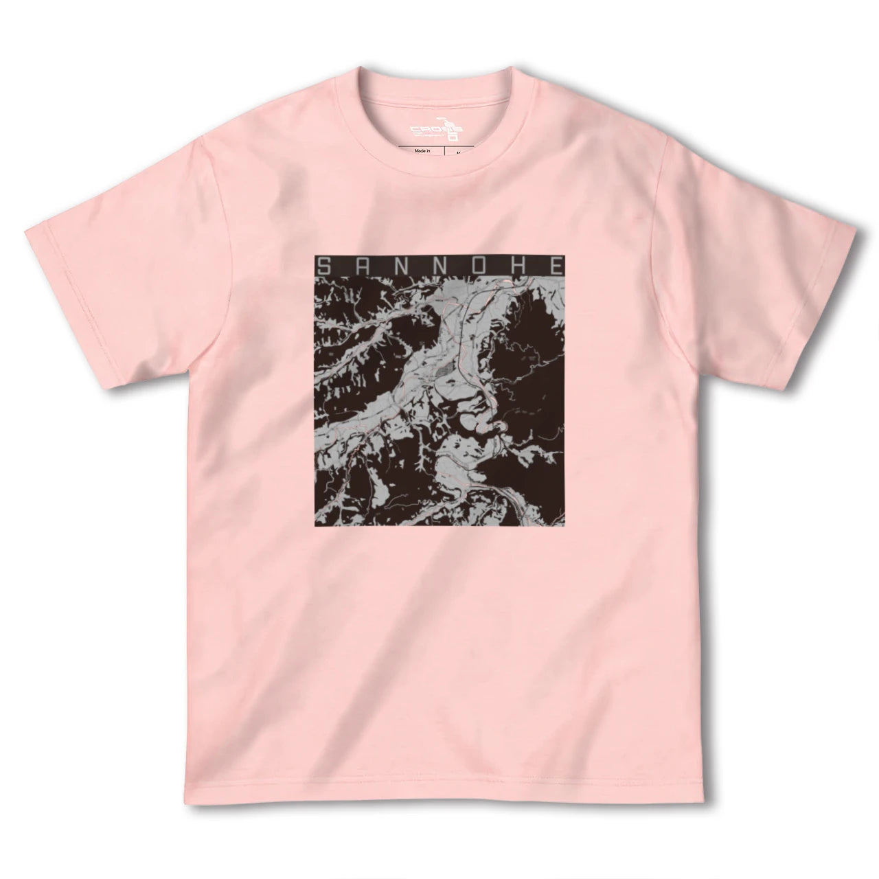 【三戸(青森県)】地図柄ヘビーウェイトTシャツ